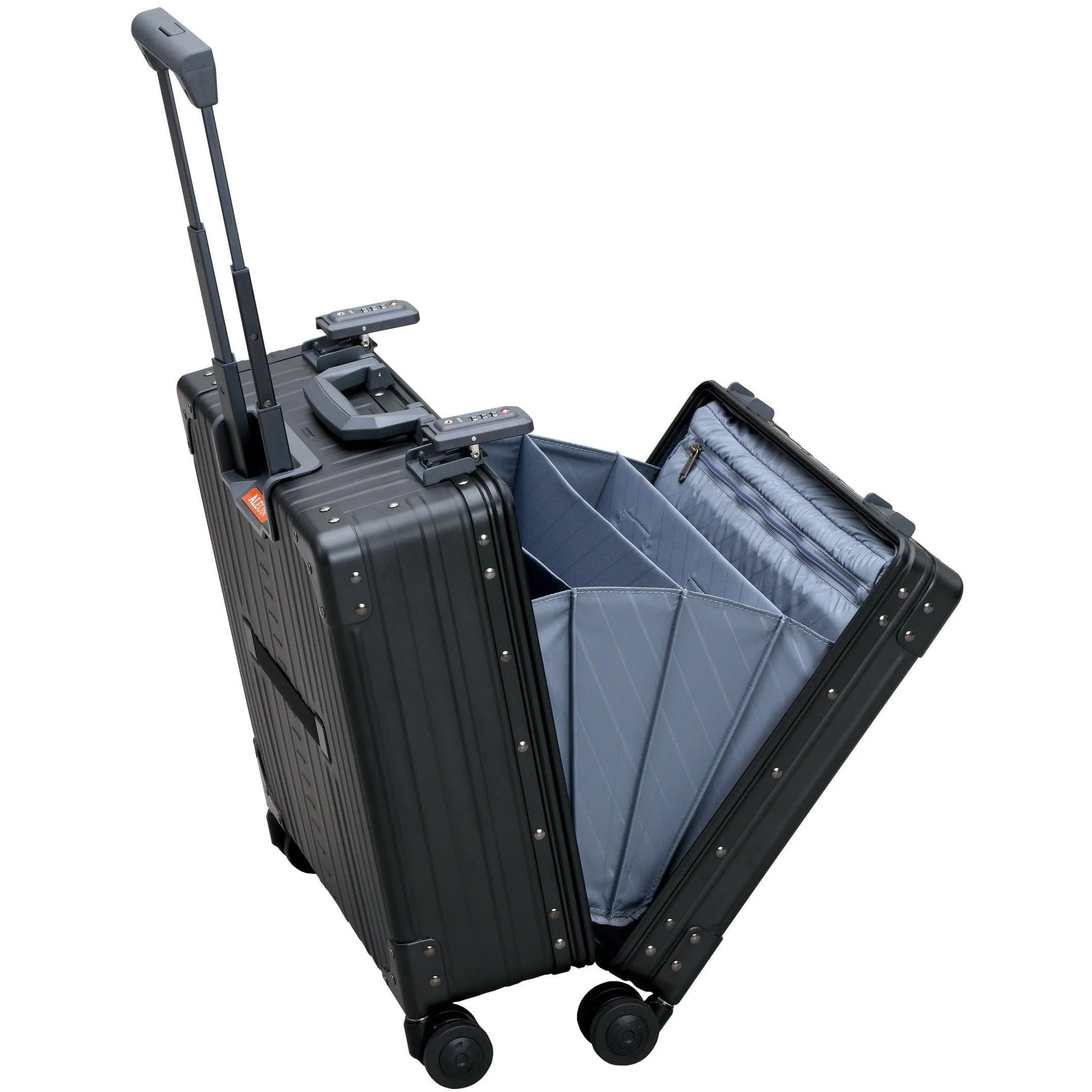 Aleon 17" Deluxe Rolling Wheeled Aluminum Hardside Business Briefcase Free Shipping