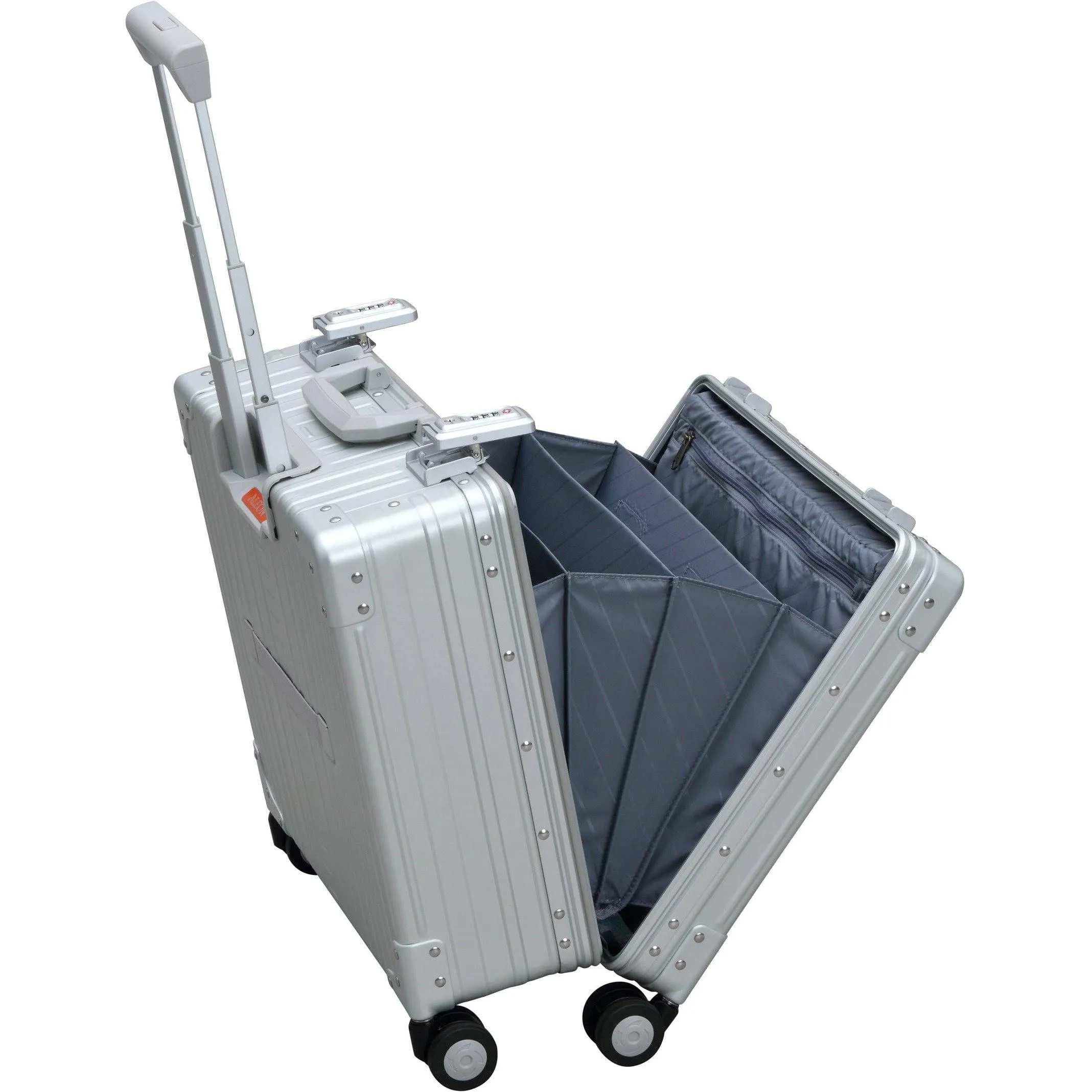 Aleon 17" Deluxe Rolling Wheeled Aluminum Hardside Business Briefcase Free Shipping