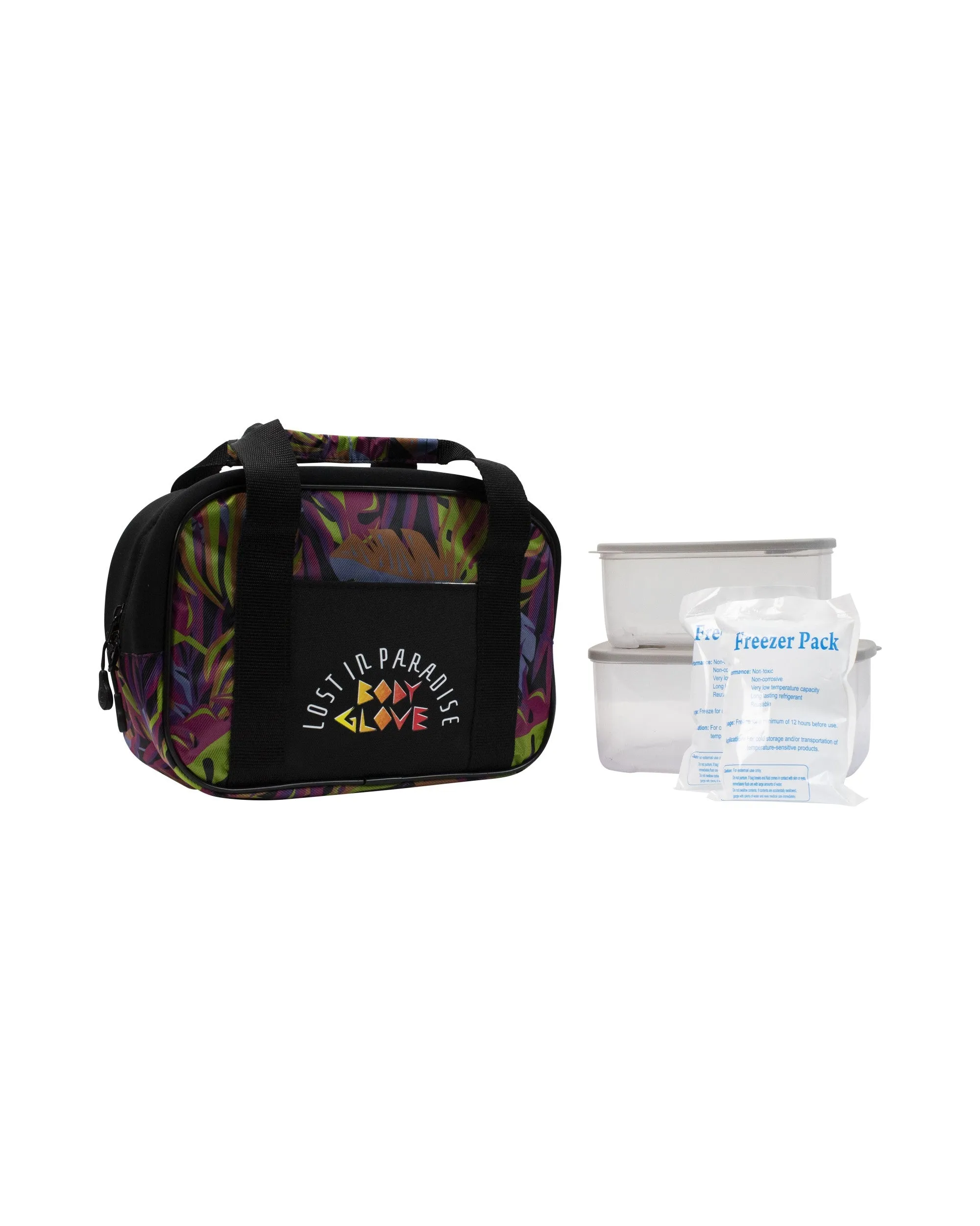 Box Lunch Tote  - Black Camo