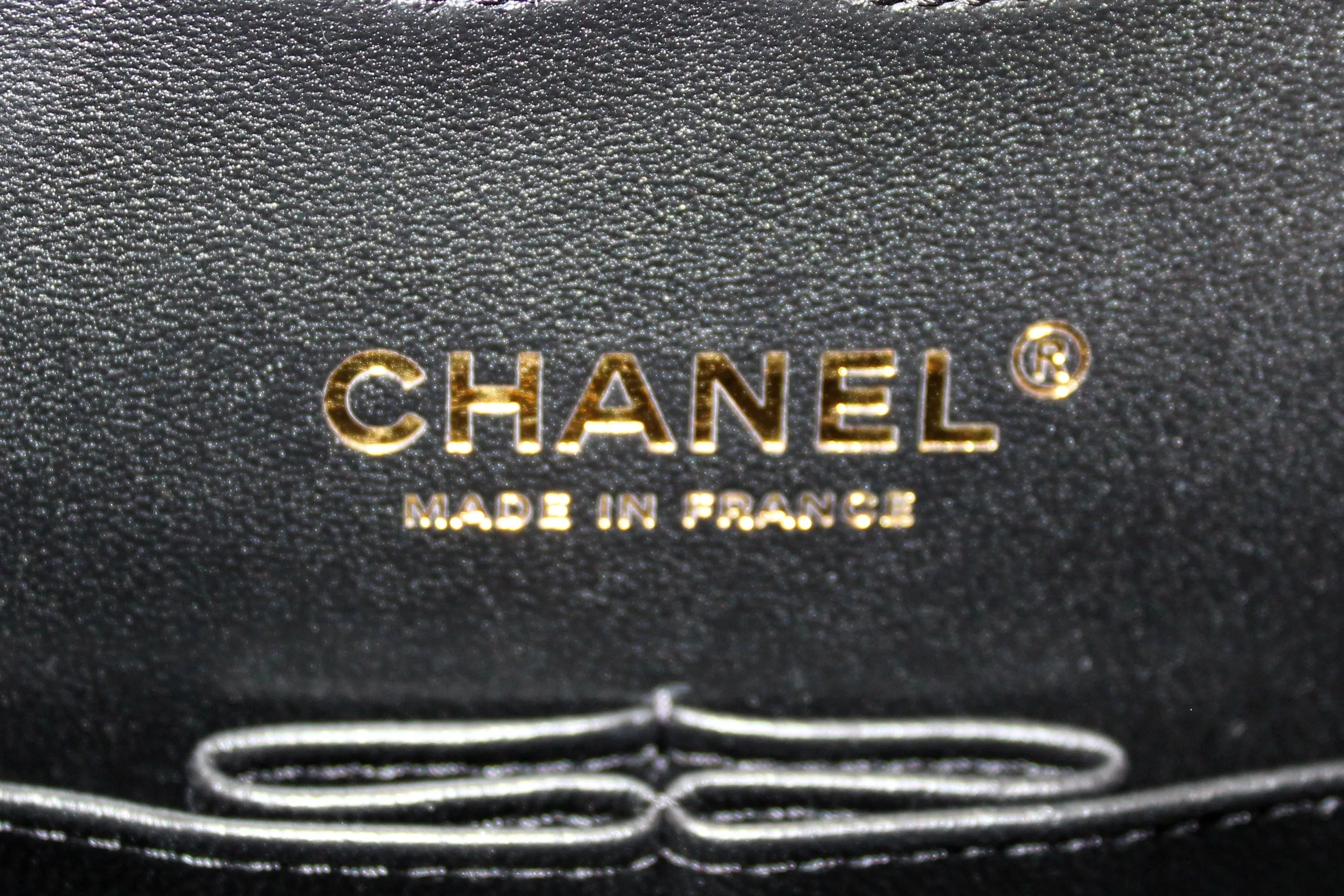 Chanel Classic Black Quilted Lambskin Leather Classic Medium Double Flap Bag