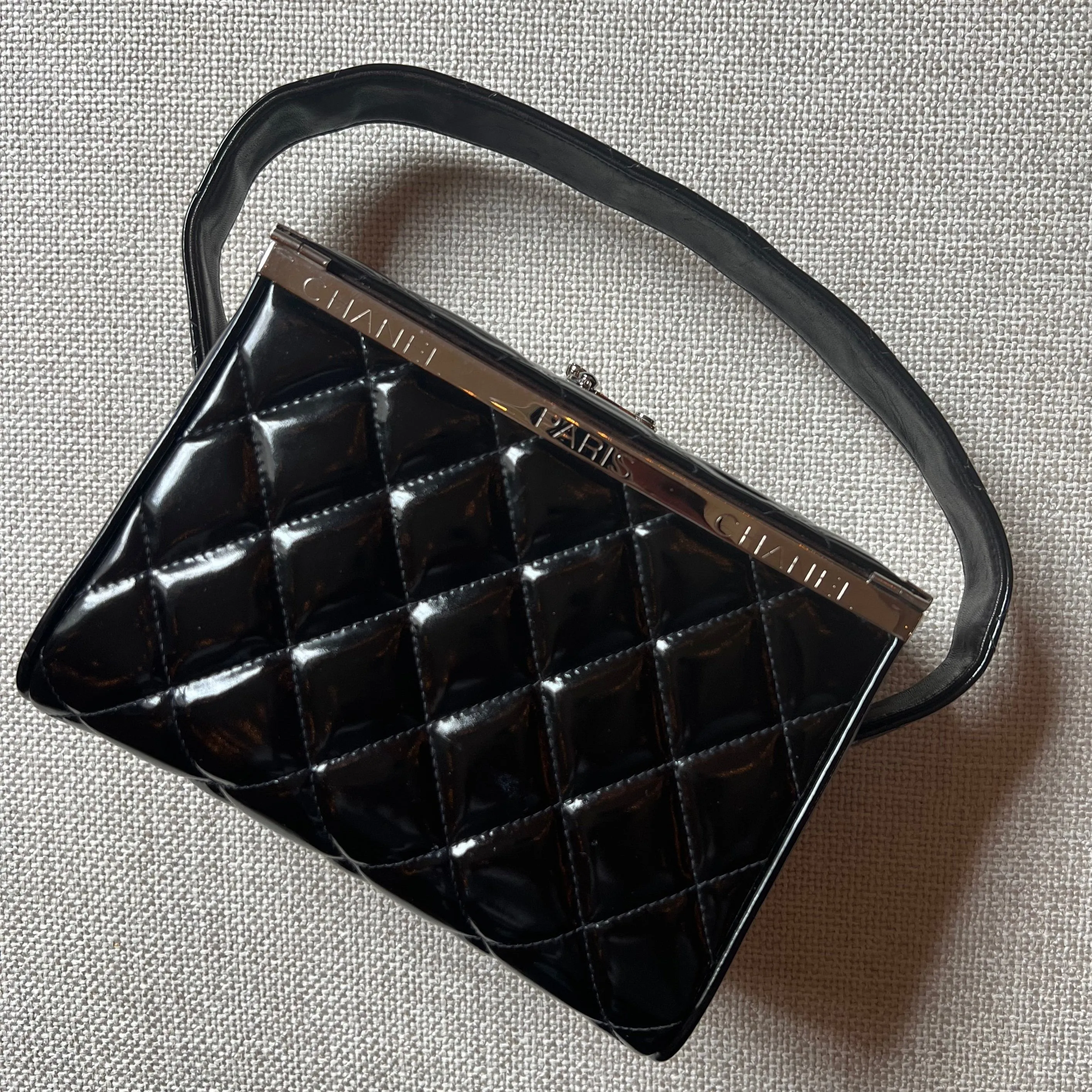 Chanel Vintage Patent Vanity Bag