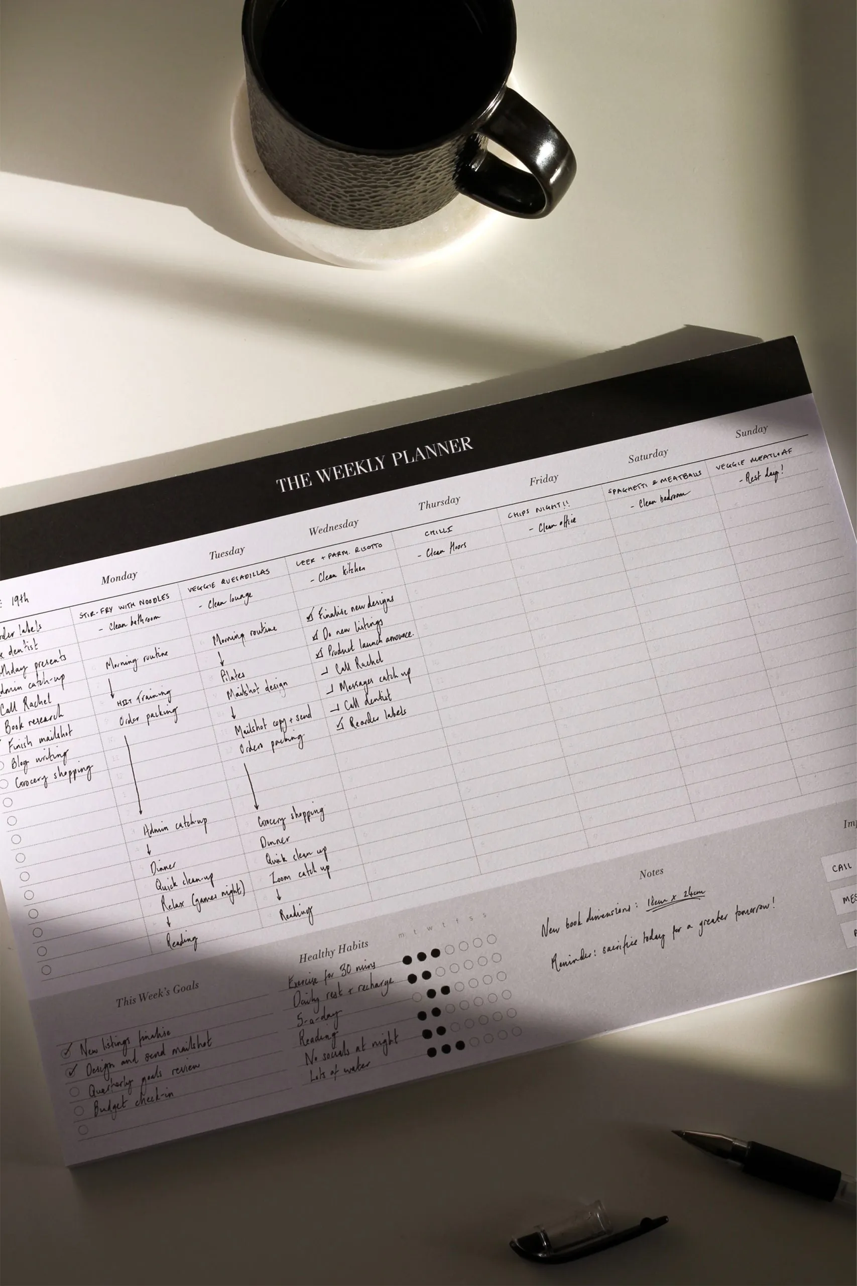 Executive Weekly Deskpad