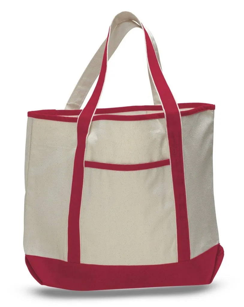 Large Size Deluxe Heavy Duty Canvas Leisure Shoulder Tote Bags