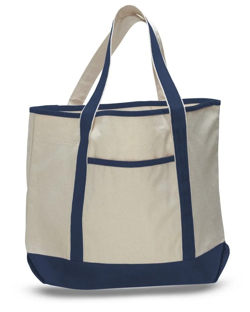 Large Size Deluxe Heavy Duty Canvas Leisure Shoulder Tote Bags