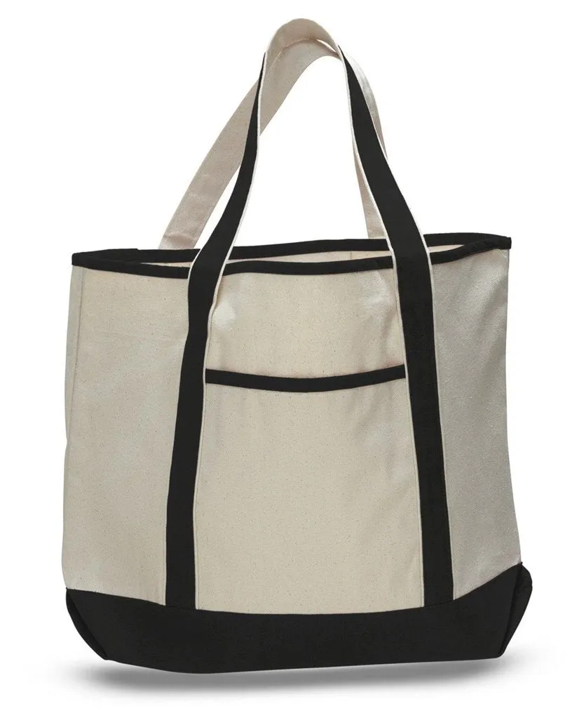 Large Size Deluxe Heavy Duty Canvas Leisure Shoulder Tote Bags