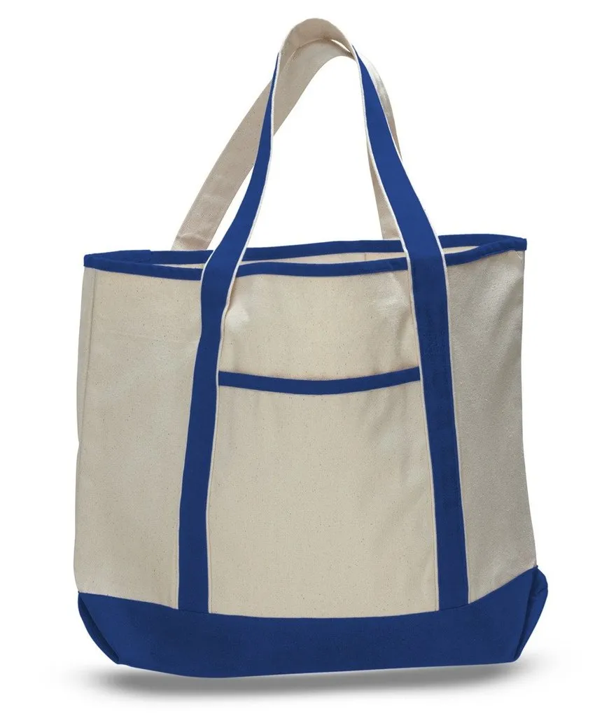 Large Size Deluxe Heavy Duty Canvas Leisure Shoulder Tote Bags