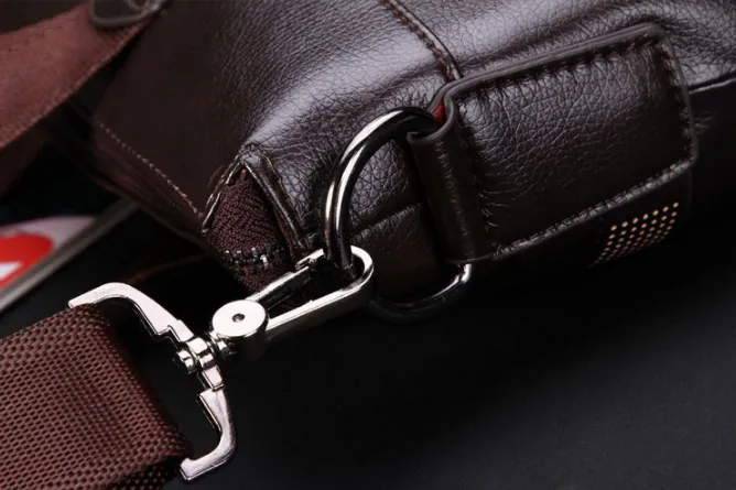 Men's Zippered Crossbody Bag