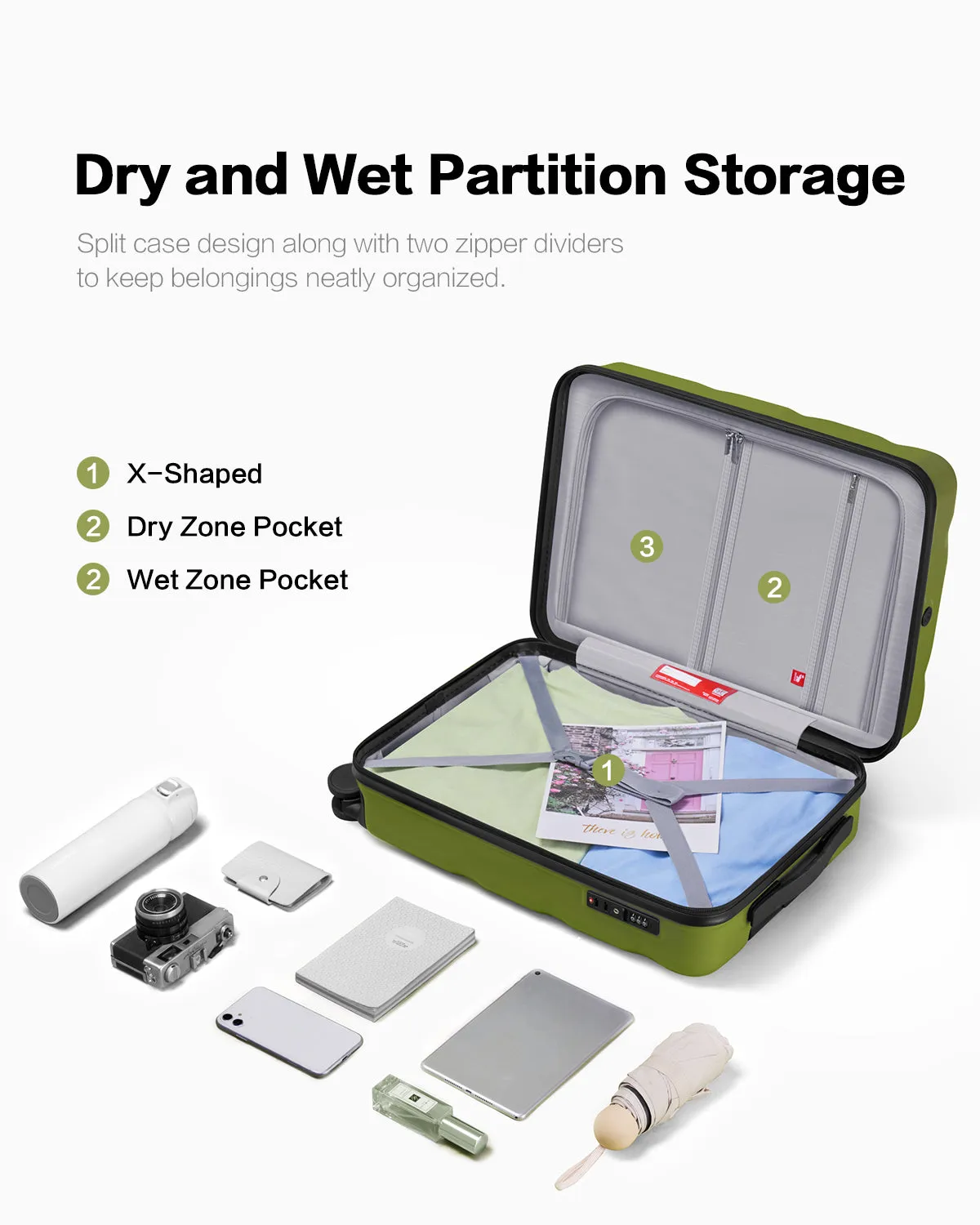 OIWAS Smart Flower Carry On Luggage