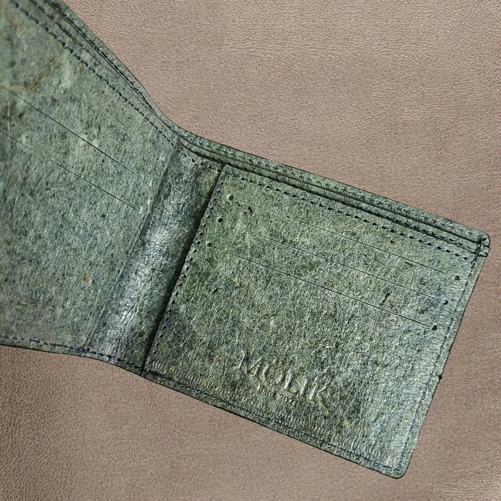 Olive Coconut Leather Wallet | Light Weight | Slim | Stylish | Accessory