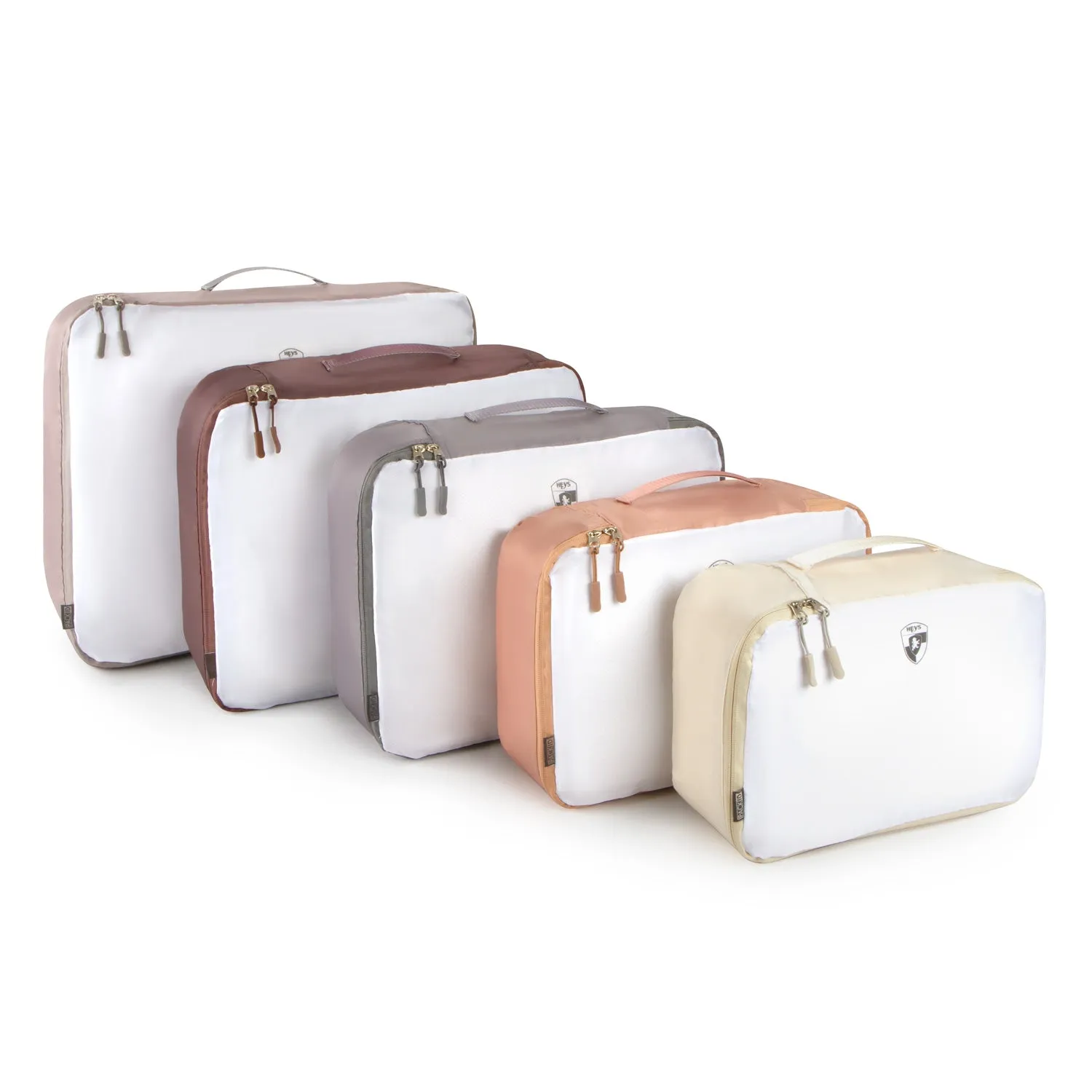 Pack ID 5 Piece Packing Cube Set - Earth Tones