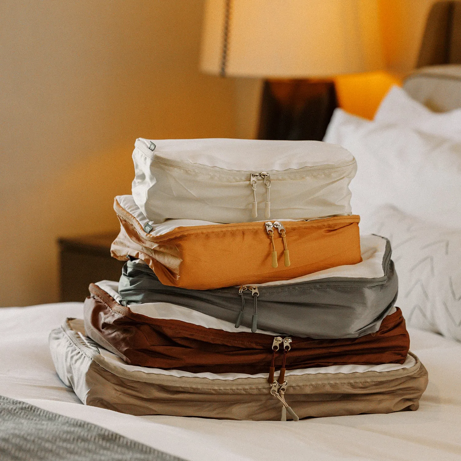 Pack ID 5 Piece Packing Cube Set - Earth Tones