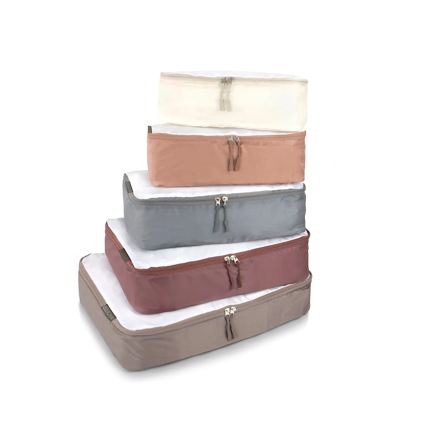 Pack ID 5 Piece Packing Cube Set - Earth Tones