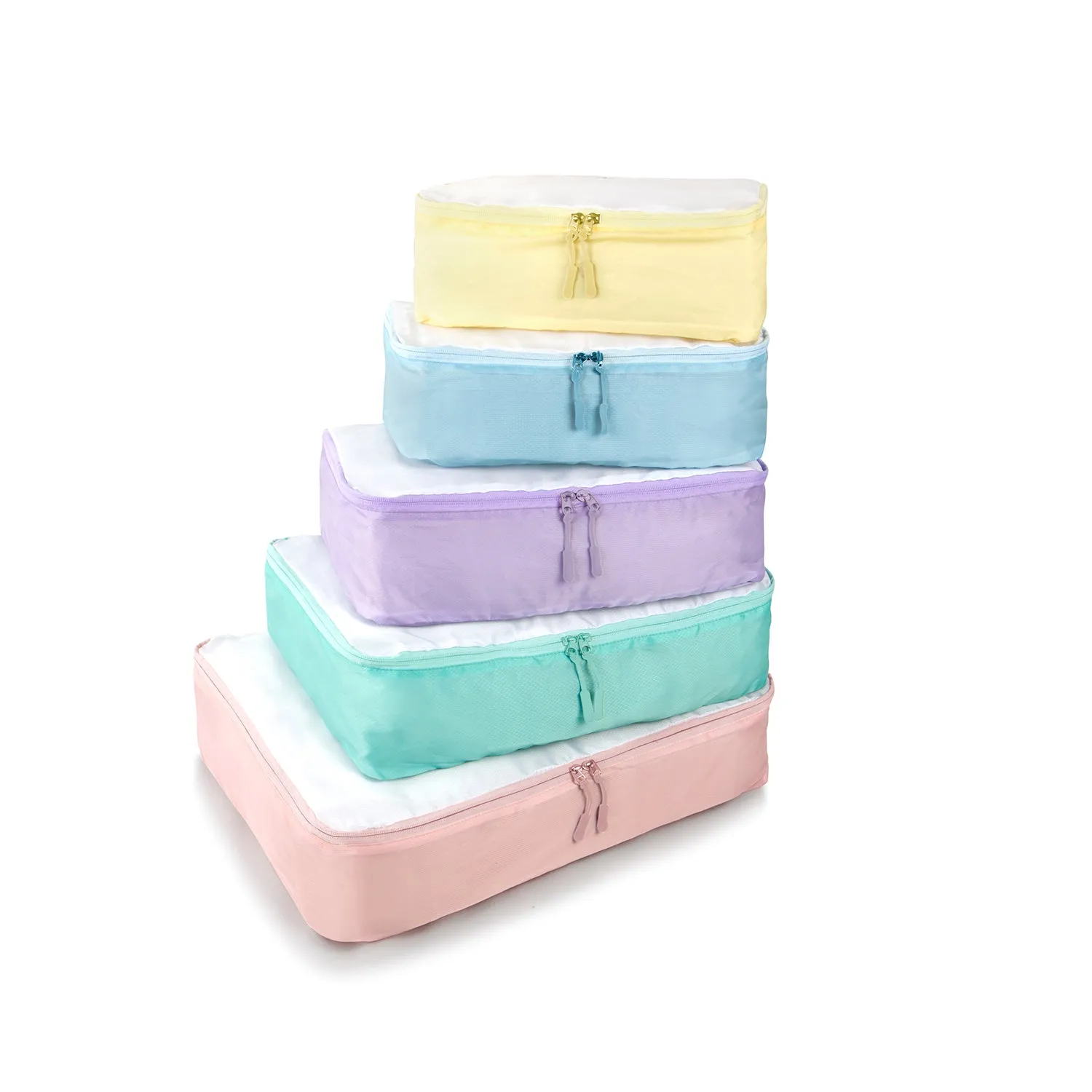 Pack ID 5 Piece Packing Cube Set - Pastels