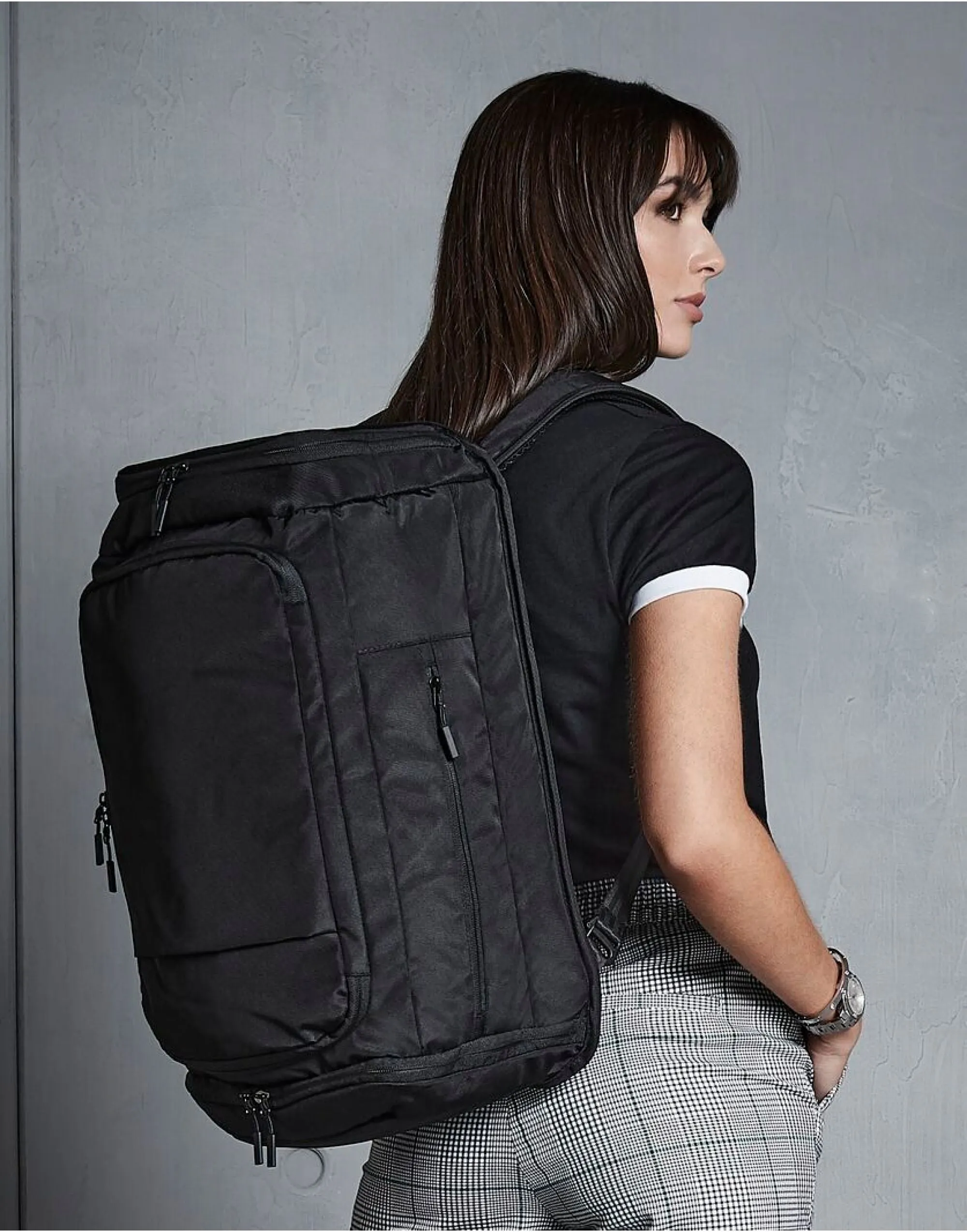 QD568 Quadra Pitch Black 72 Hour Weekender