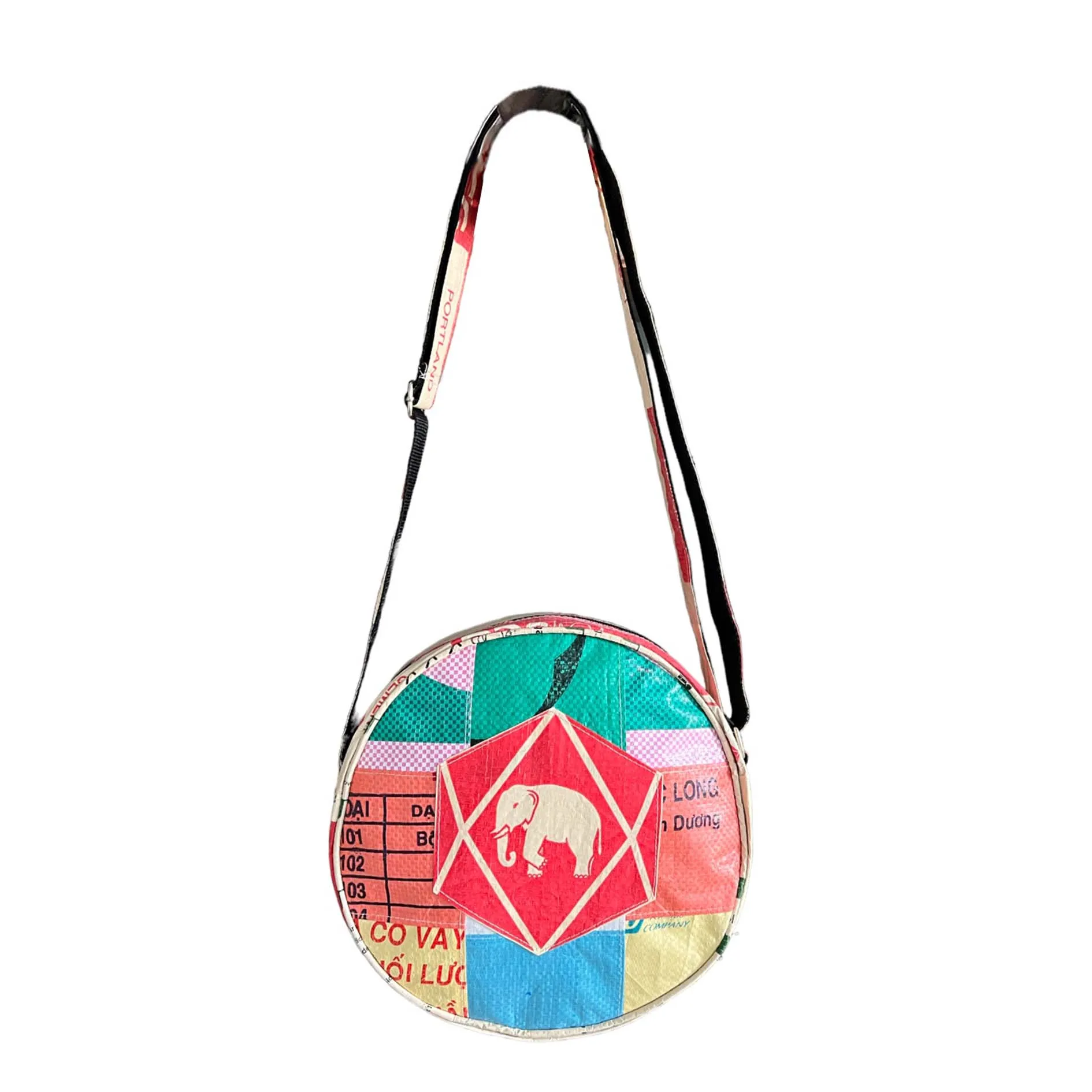 Round crossbody multicolour handbags