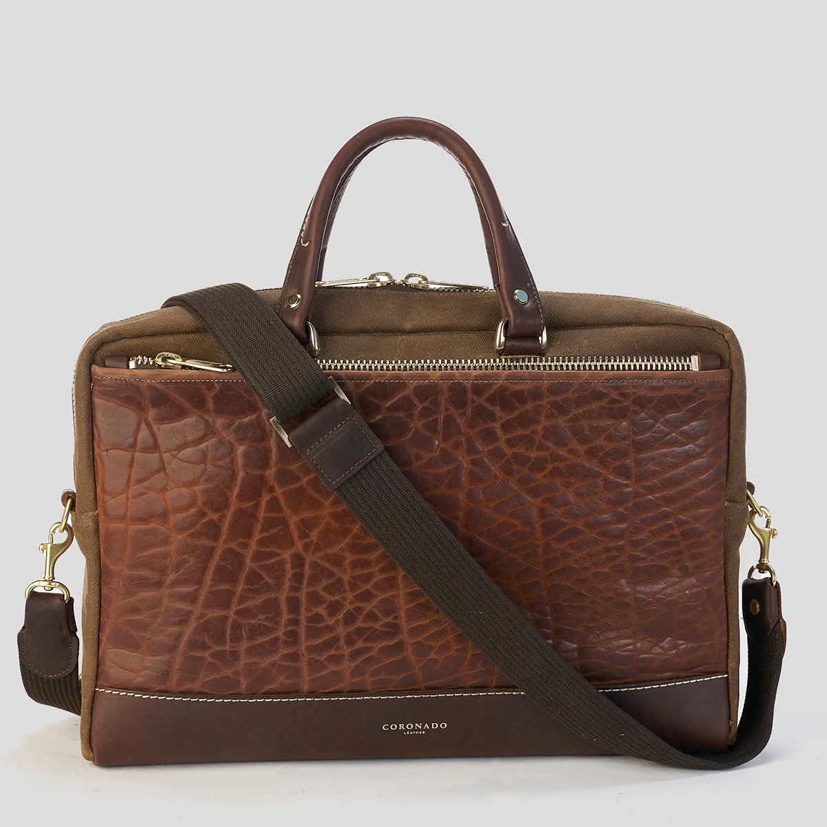 The Porter Briefcase No.215 | Bison Brn