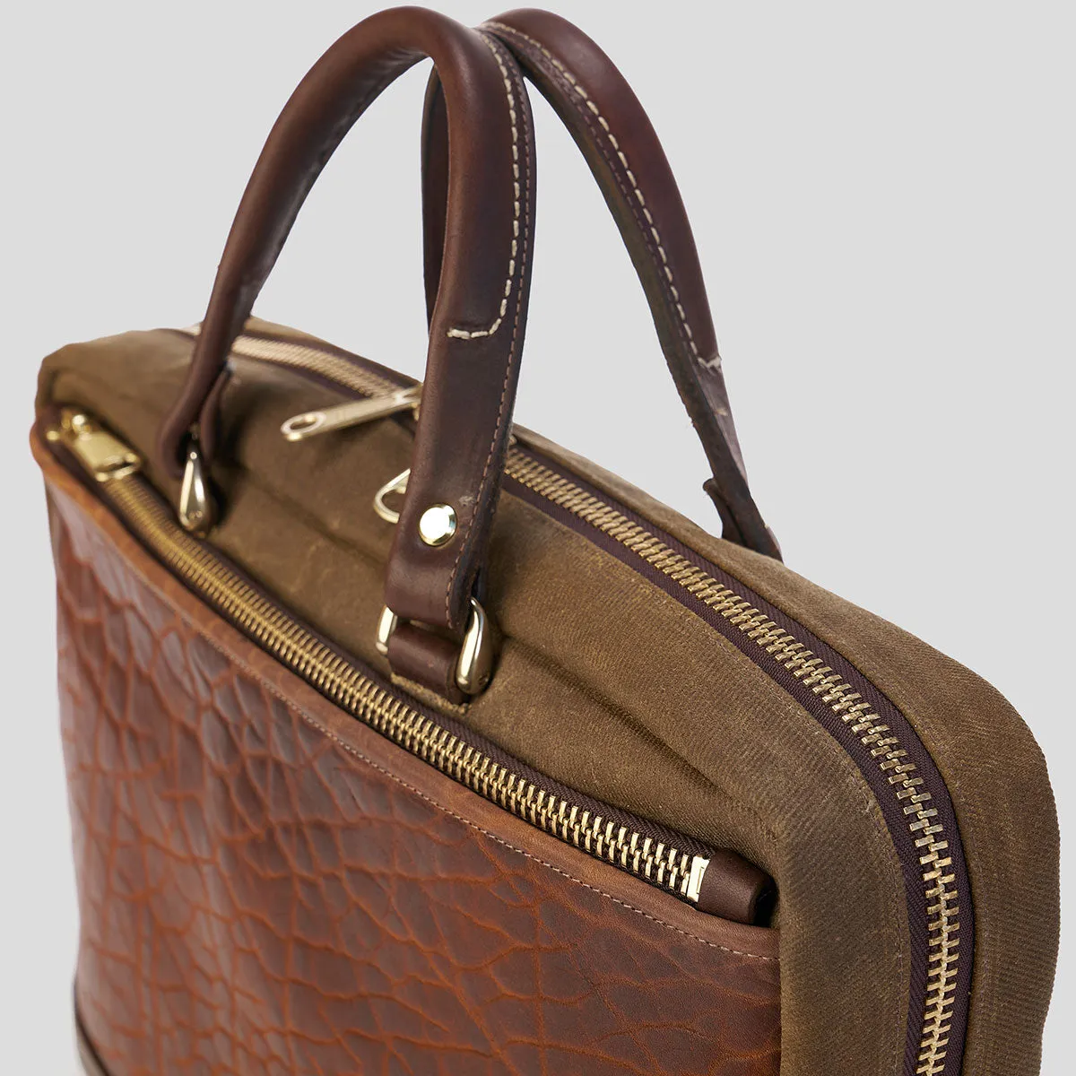The Porter Briefcase No.215 | Bison Brn