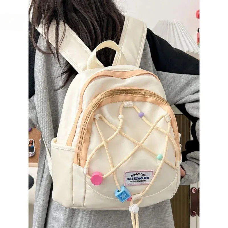 UAKISS  -  Casual Cute Mini Backpack Lightweight Travel Spring Outing Womens Backpacks Large Capacity Air Cushion Belt Shoulder Bag