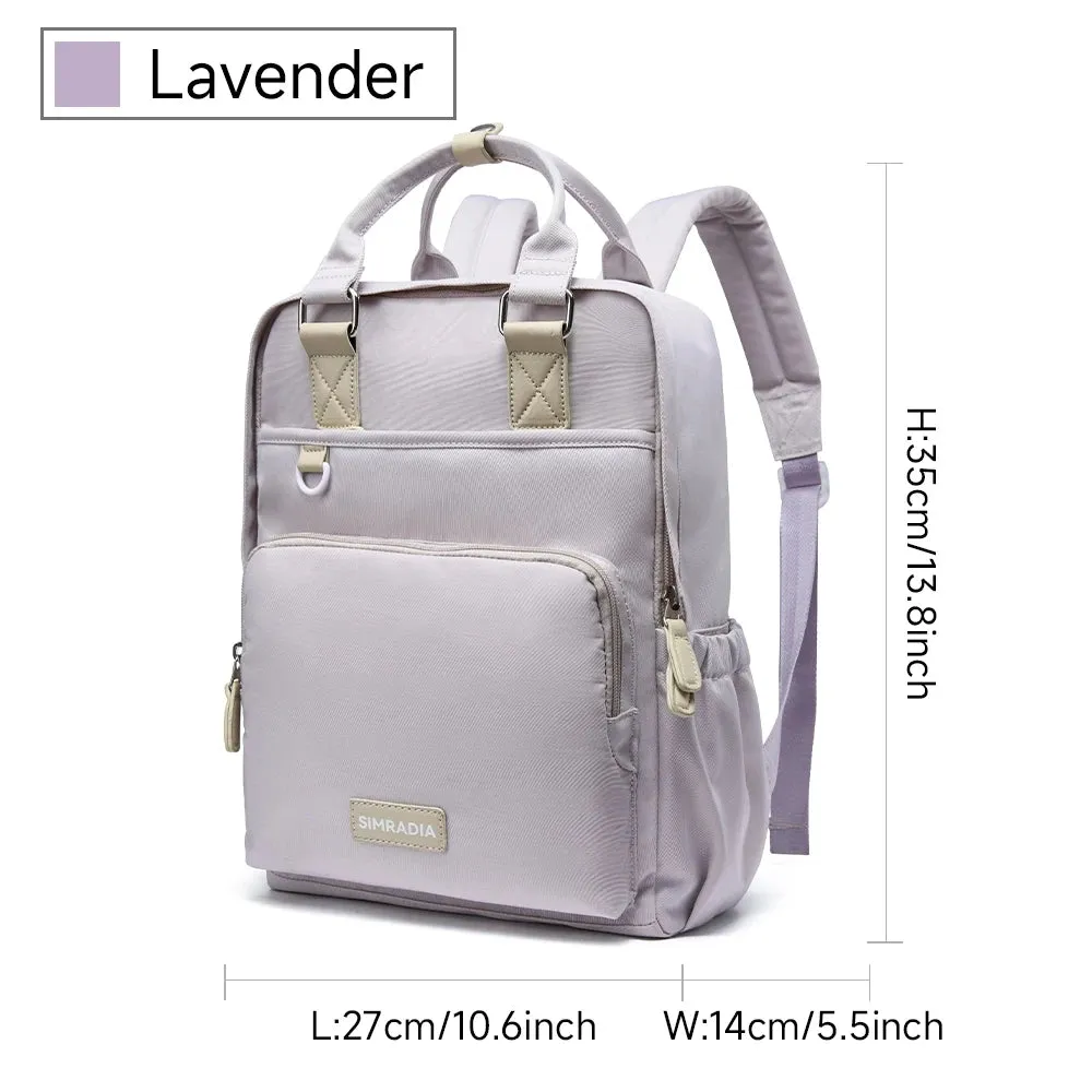 UAKISS  -  Women Aesthetic Backpack Fashion College Waterproof Daypack Carry on Lightweight Mini Backpack Stylish Travel Rucksack